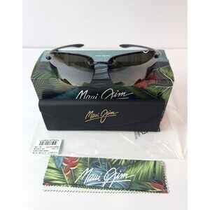 Maui Jim Ho’okipa SPORT Rimless Polarized Sunglasses Gloss Black -Bronze MJ0407S